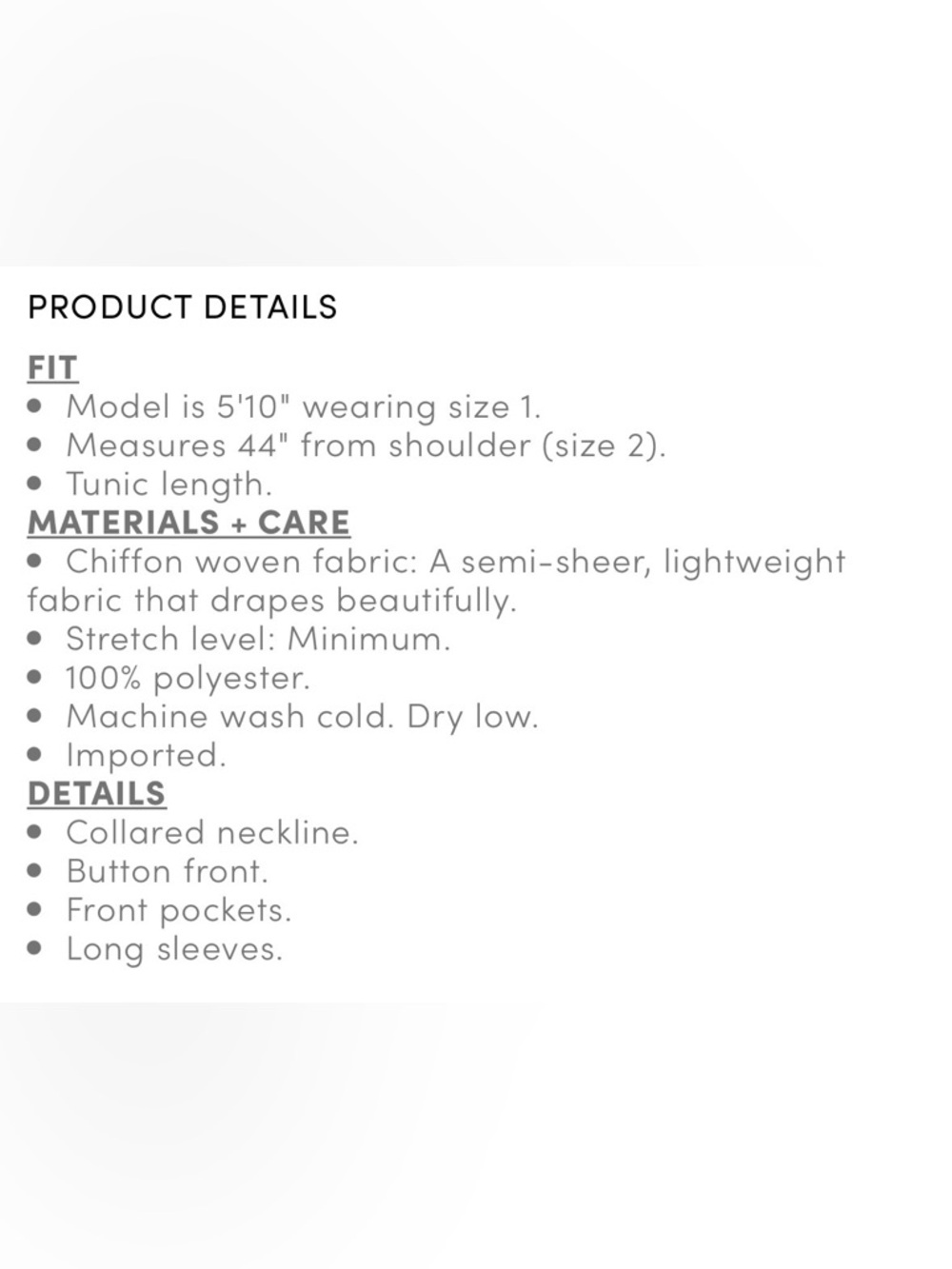 Torrid Sheer Long Sleeve Tunic Shirt - Picture 4 of 9